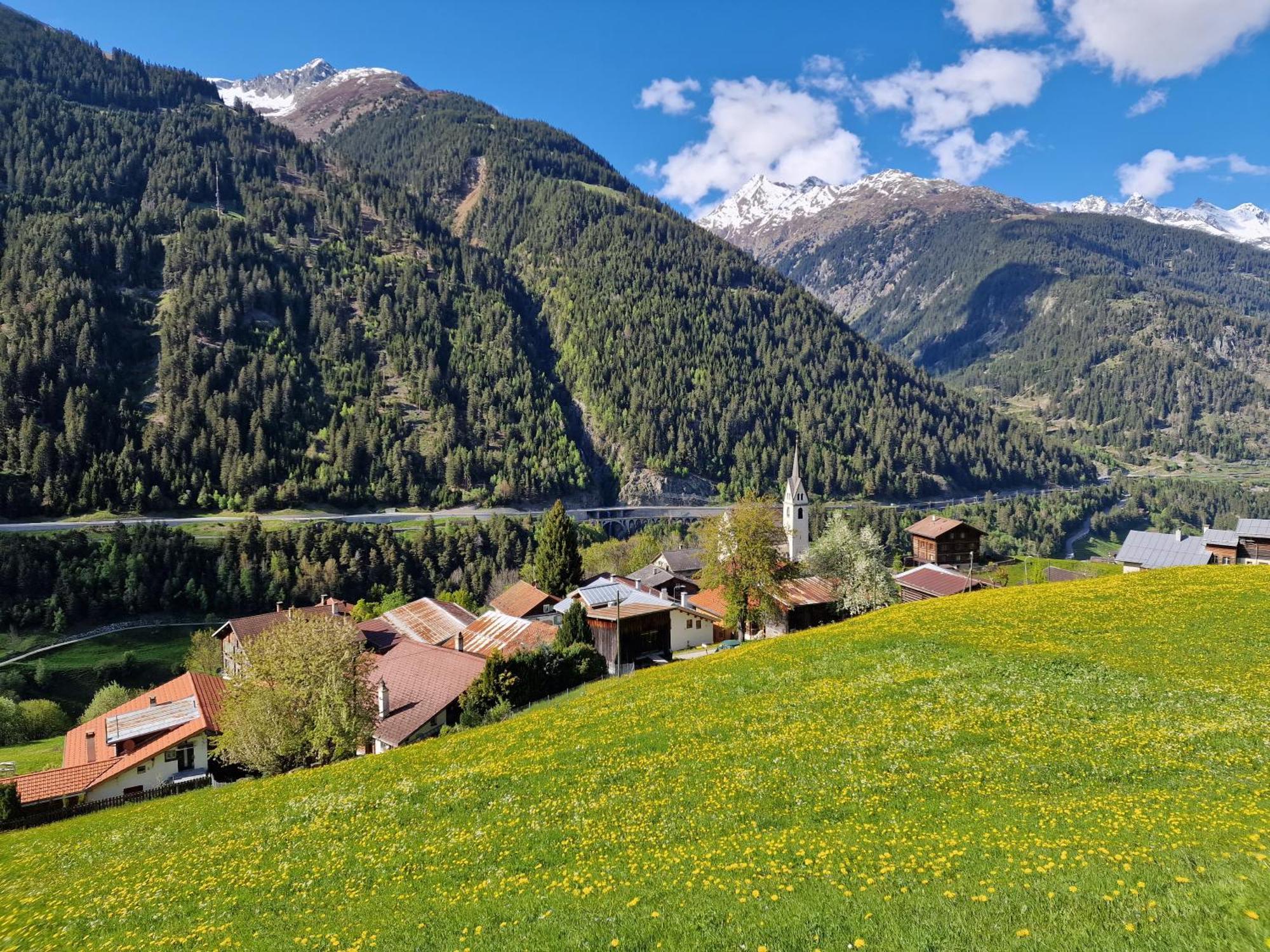 Chesa Prema Bed & Breakfast - Restaurant Disentis Exterior foto